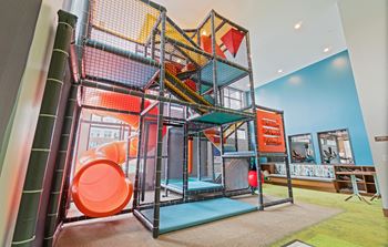 Indoor and outdoor play areas